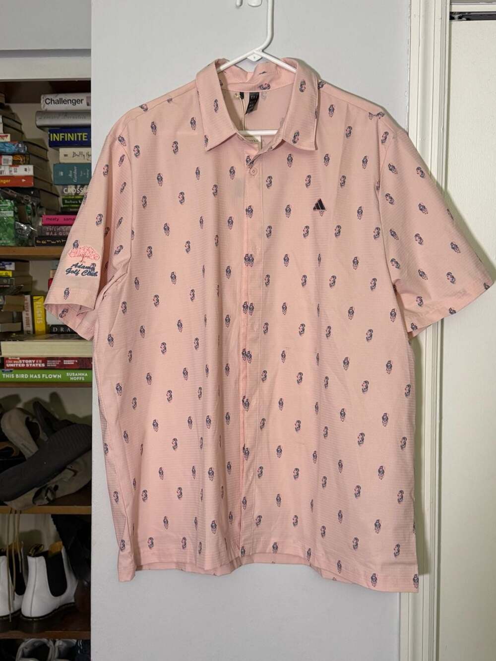 Adidas Go-To Rsrt Polo Shirt Pink Size XL Adams Golf Club